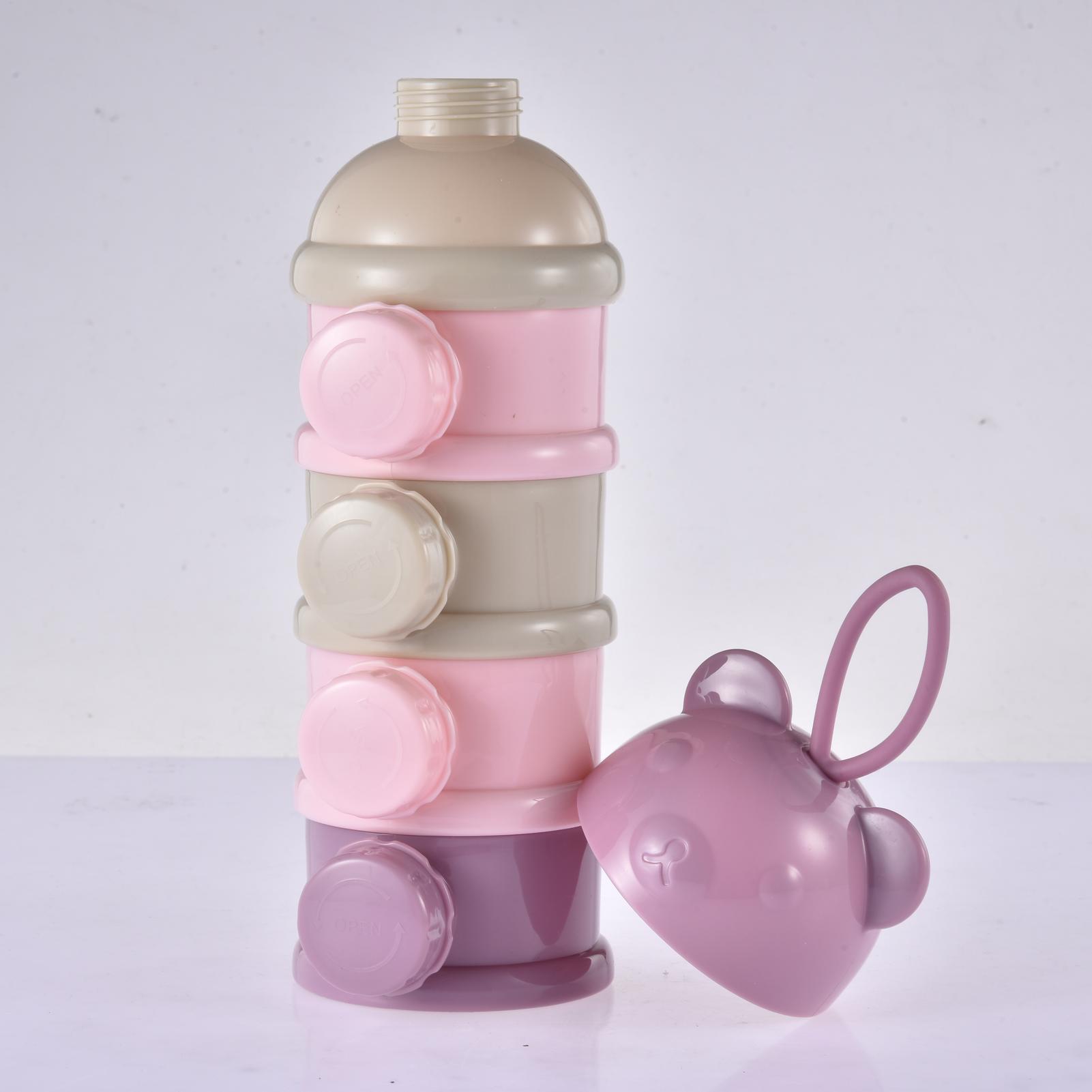 Formula Dispenser Portable - Wadah Formula 4 Grid Portabel Kotak