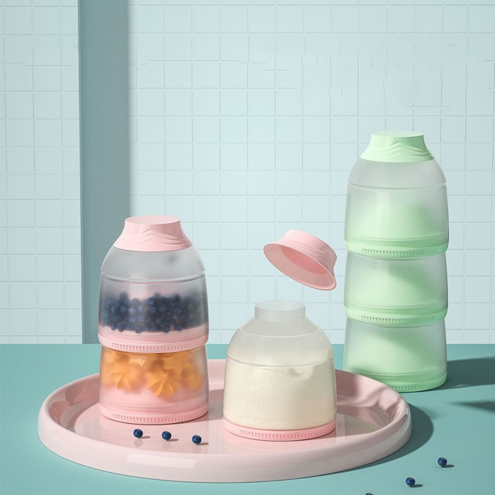 Formula Dispenser Portable - Kotak Susu Bubuk Bayi 3 Lapis