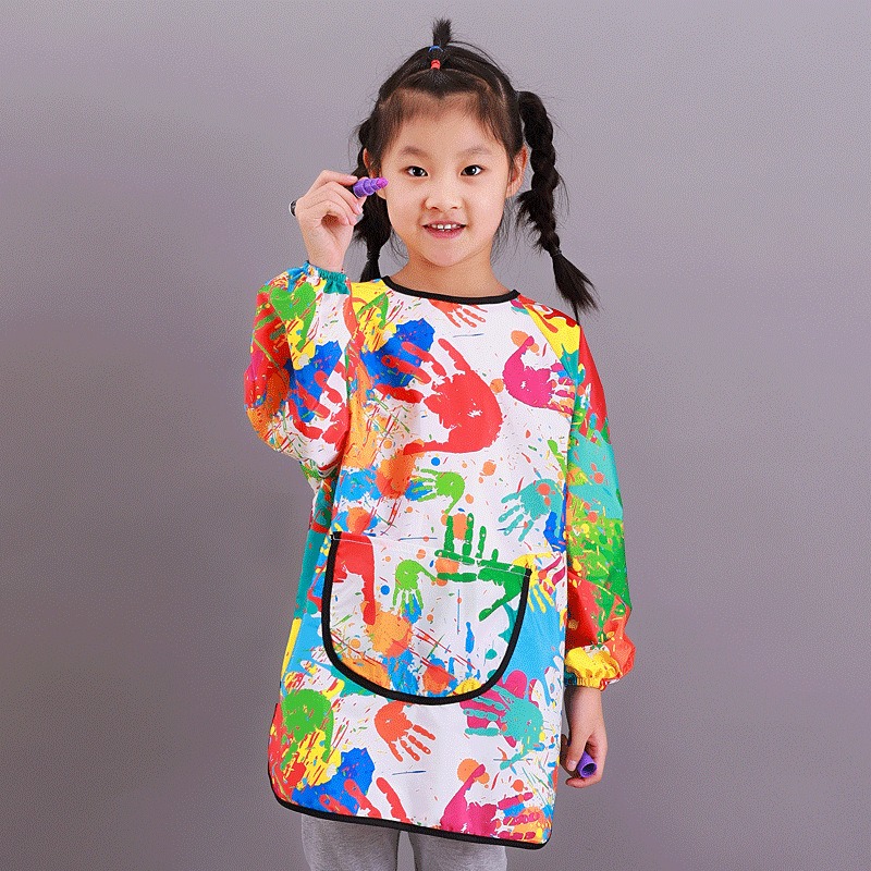 Bib Long Sleeve - Baju Seni Anti Air untuk Balita