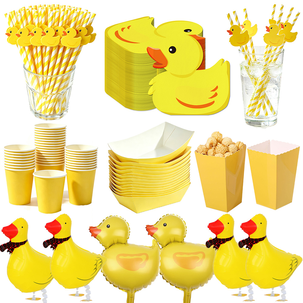 Baby Food Yellow - Serbet Kartun Bebek Kuning, Sedotan Kertas
