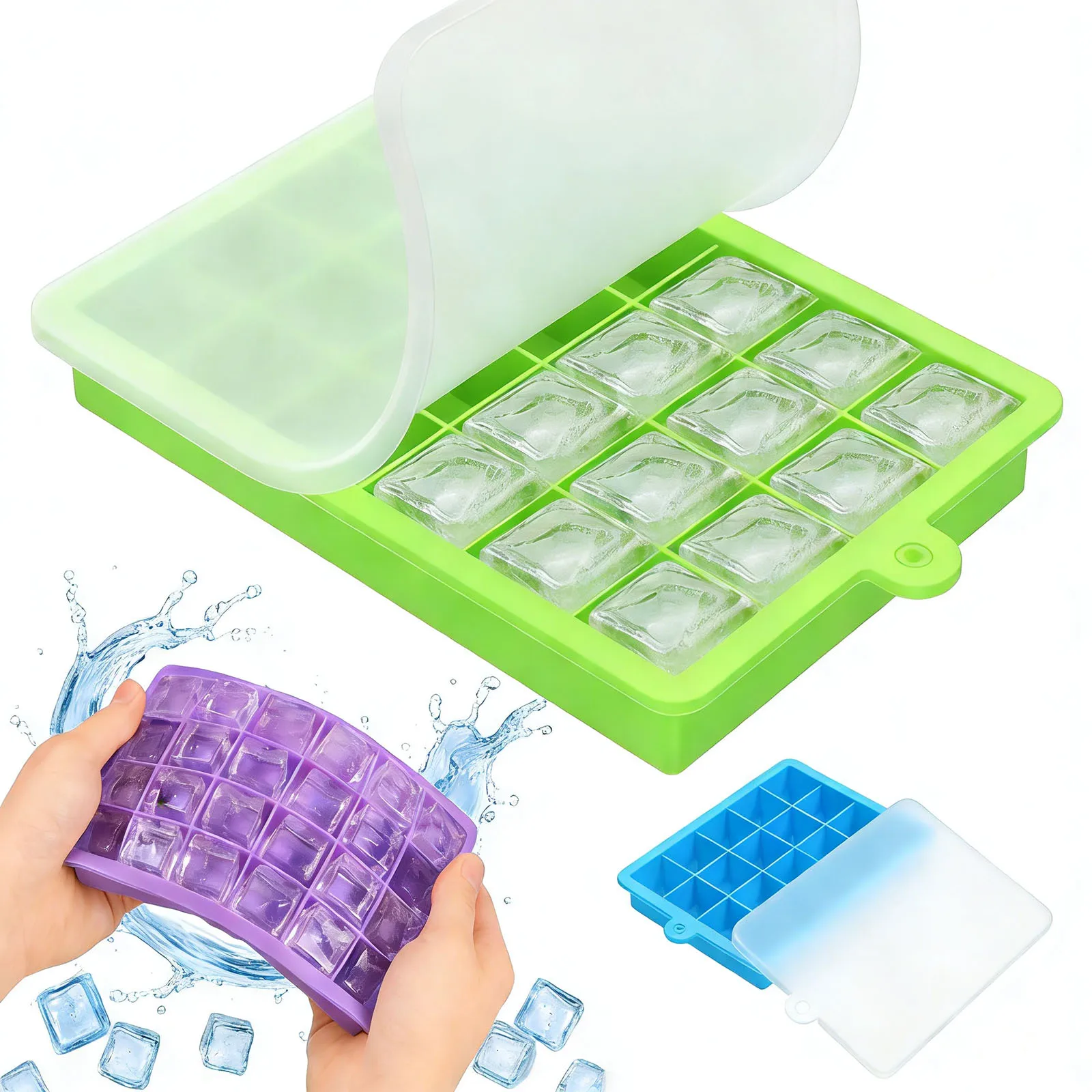 Baby Food Freezer Tray - Cetakan Es Batu Silikon Mudah Dilepas,
