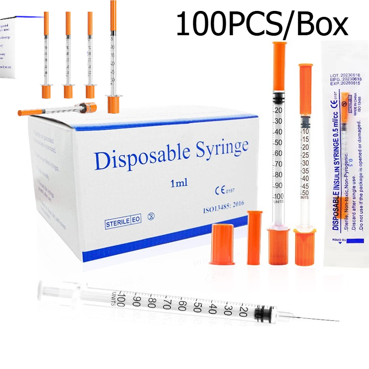 Baby Food Allergy Rash - 100Pcs 1ml Suntikan Insulin Steril Sekali