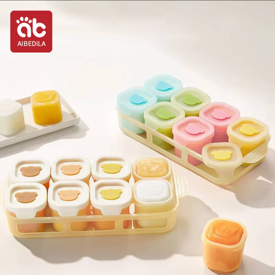 Baby Food Freezer Tray - AIBEDILA Baki Silikon untuk Makanan Bayi,