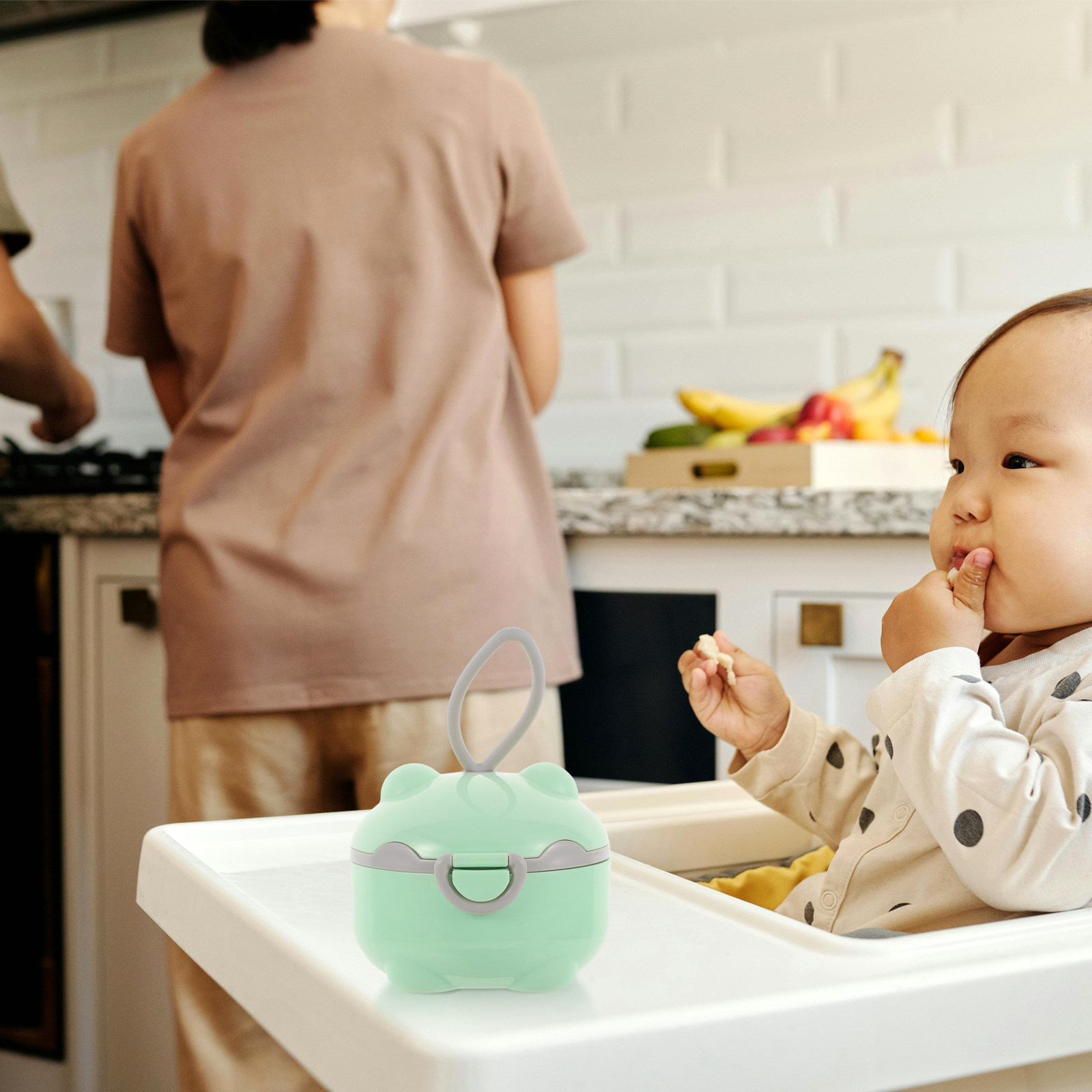 Formula Dispenser Portable - Dispenser Formula Perjalanan, Wadah Makanan Bayi