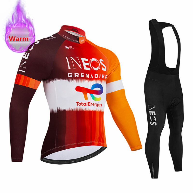 Bib Long Sleeve - Set Jersey Bersepeda Lengan Panjang Ineos