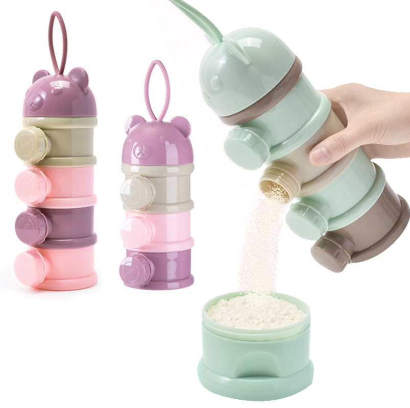 Baby Food Options - Penyimpanan Tiga/Empat Tingkat Portabel Wadah Makanan