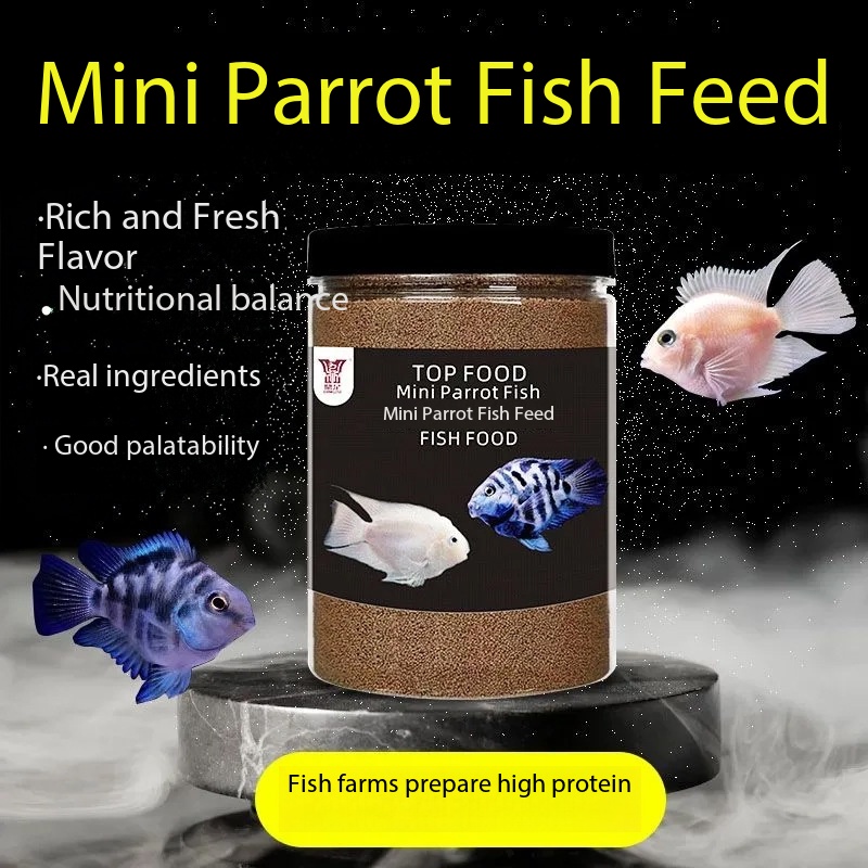 Pakan Ikan Mini Parrot Spiruli - Feeding Baby Food ulasan dan harga