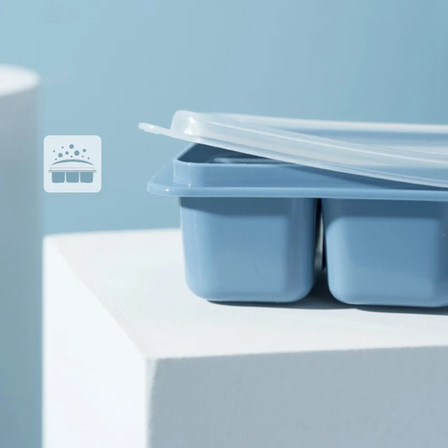 3 Pak Nampan Es Batu Silikon d - Baby Food Freezer Tray ulasan dan harga