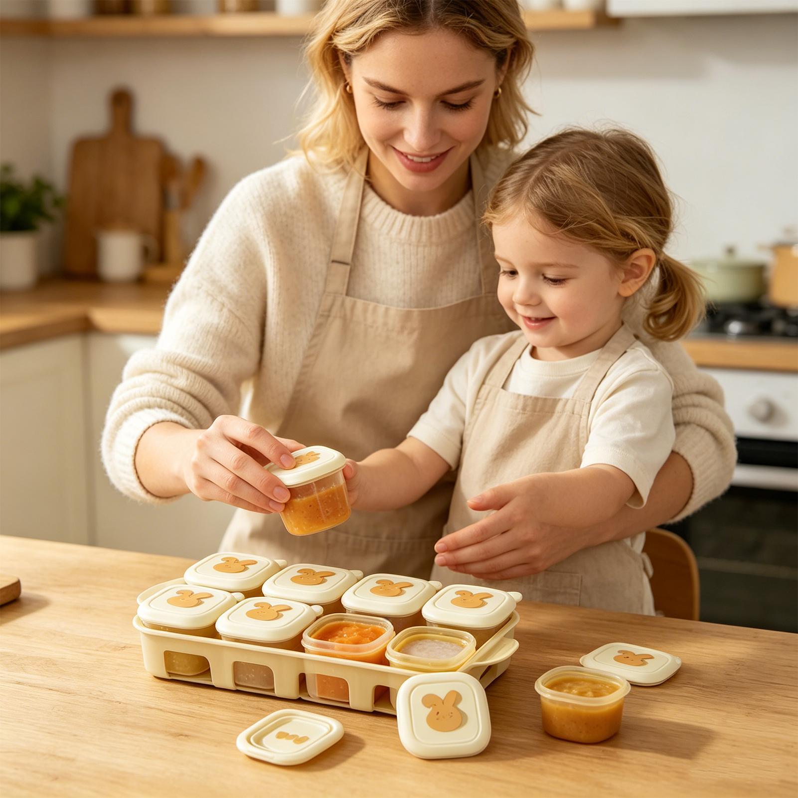 Baki Freezer Makanan Dengan Tu - Baby Food Freezer Tray ulasan dan harga