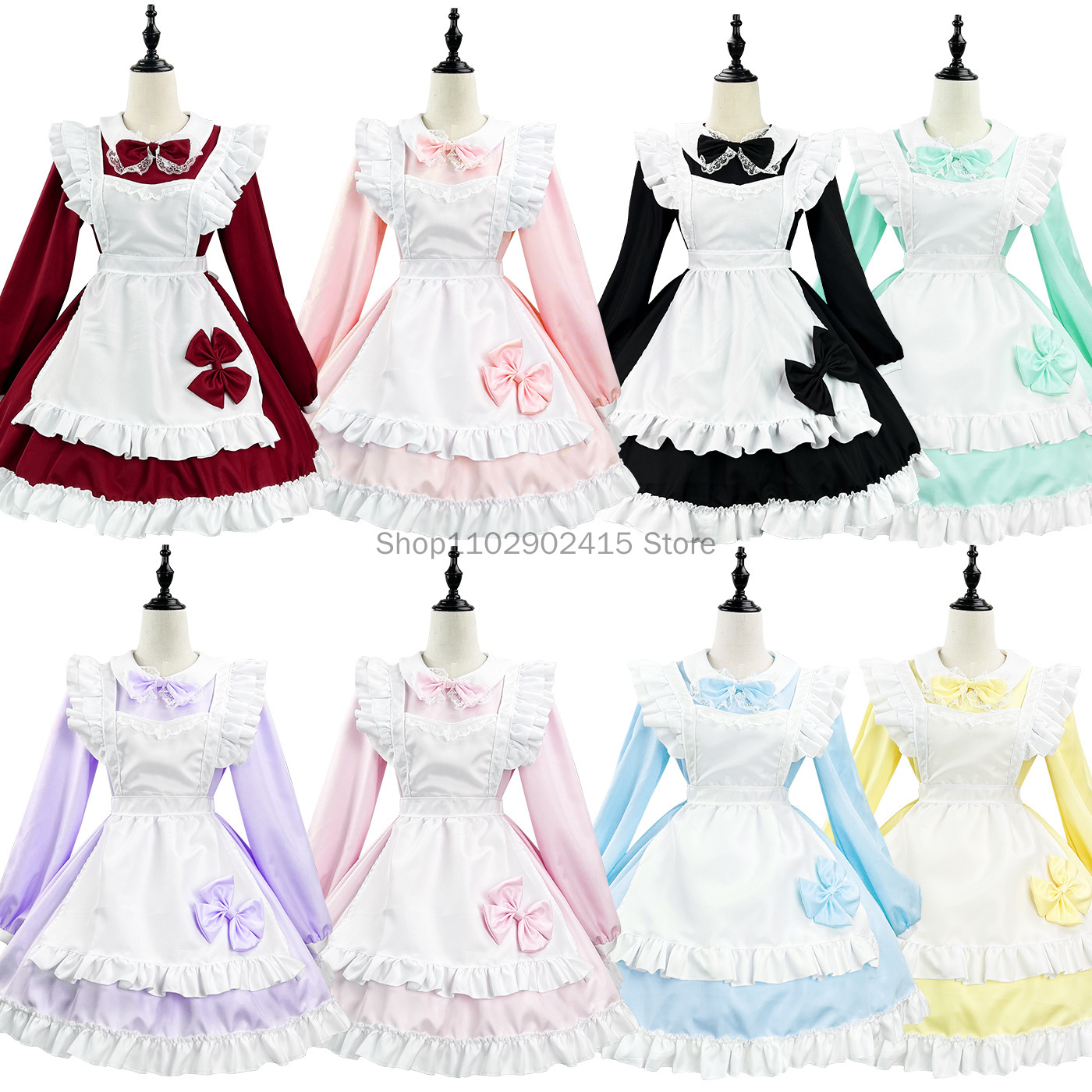 Gaun pesta Cosplay pembantu Je - Bib Long Sleeve ulasan dan harga
