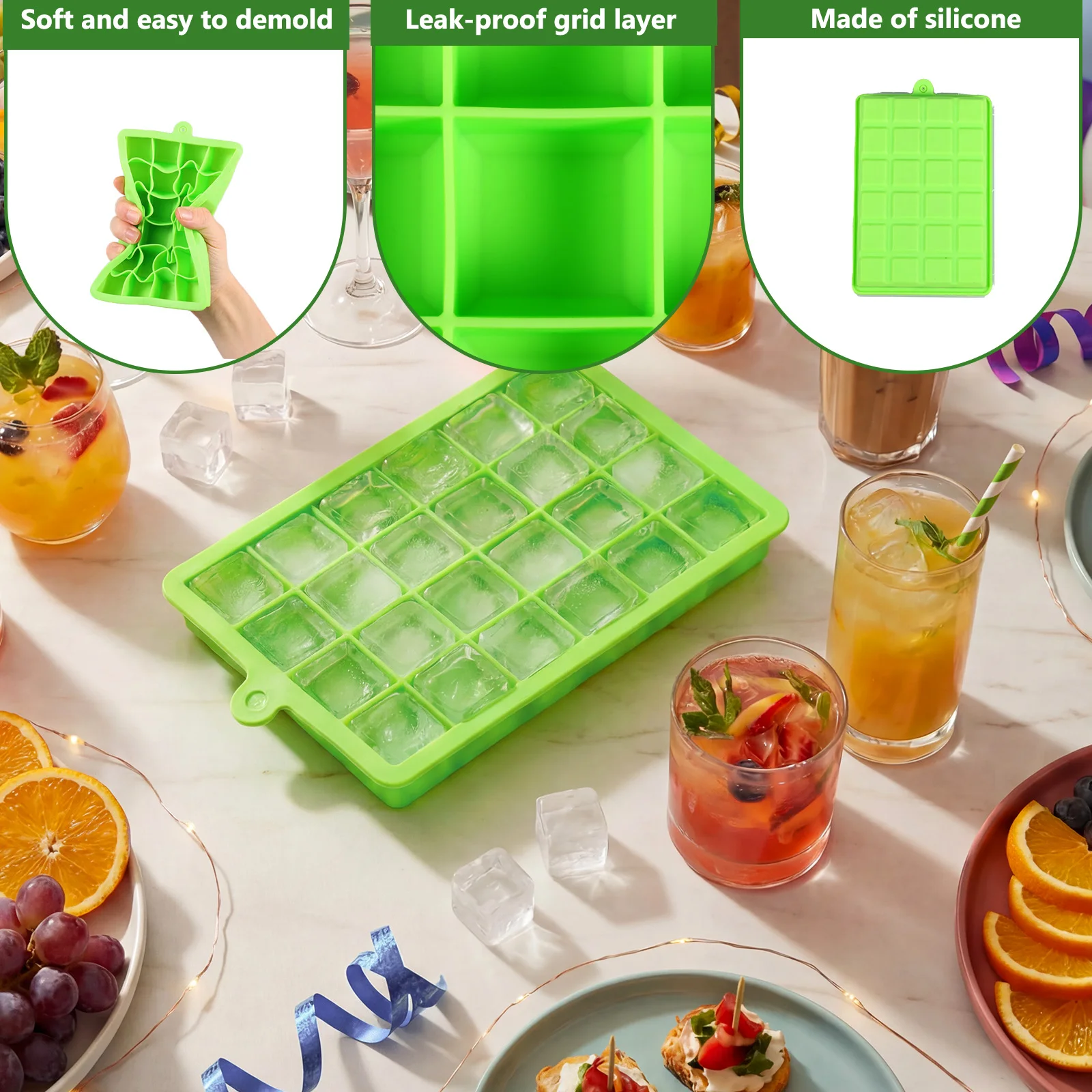 Cetakan Es Batu Silikon Mudah  - Baby Food Freezer Tray ulasan dan harga