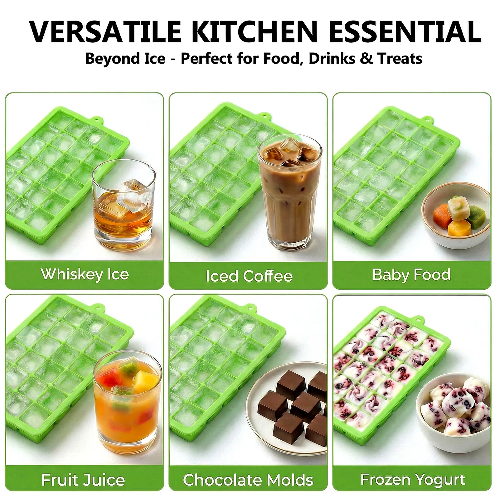 Cetakan Es Batu Silikon Mudah  - Baby Food Freezer Tray ulasan dan harga