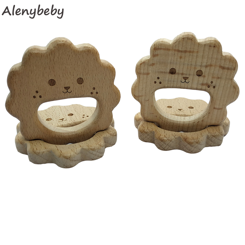 Kayu Alami Teether Bentuk Leba - Baby Food Organic ulasan dan harga