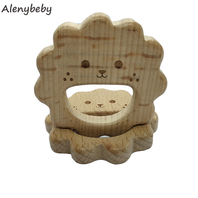 Kayu Alami Teether Bentuk Leba - Baby Food Organic ulasan dan harga