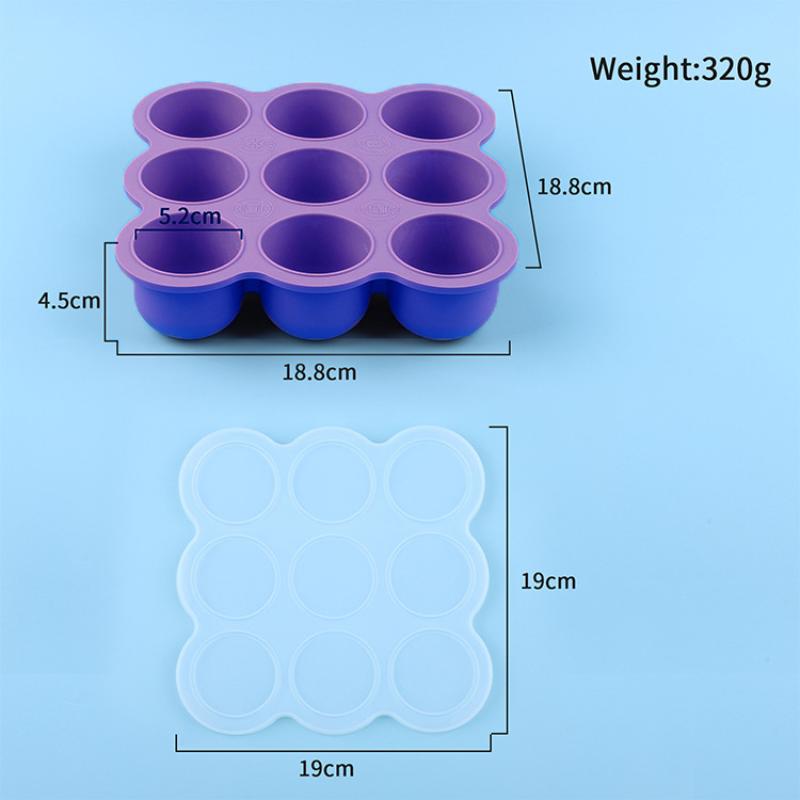Wadah Silikon Makanan Bayi 9 G - Baby Food Freezer Tray ulasan dan harga