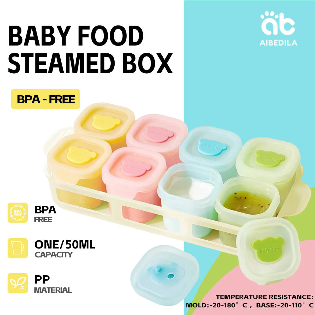 AIBEDILA Baki Silikon untuk Ma - Baby Food Freezer Tray ulasan dan harga
