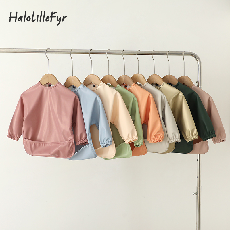 Celemek Makan Anak-anak Tahan  - Bib Long Sleeve ulasan dan harga