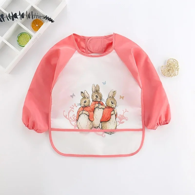 Celemek Bayi Anti Air Lembut,  - Bib Long Sleeve ulasan dan harga
