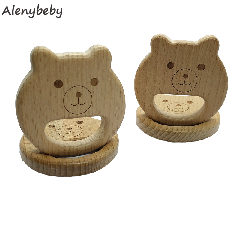 Kayu Alami Teether Bentuk Beru - Baby Food Organic ulasan dan harga