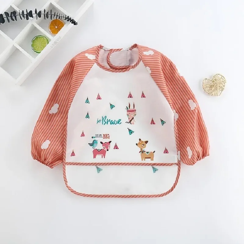 1-5 Buah For1-3Year Syal Lenga - Bib Long Sleeve ulasan dan harga
