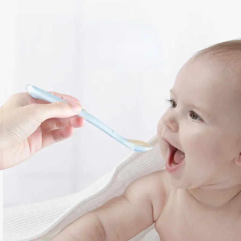 Sendok Bayi Silikon Lembut Sen - Baby Food Lunch ulasan dan harga
