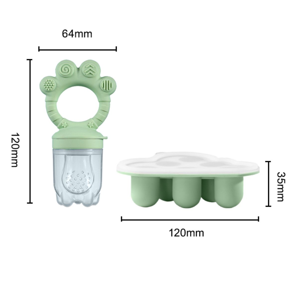 Kombo Tempat Makan Buah Bayi & - Baby Food Freezer Tray ulasan dan harga